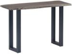vidaXL Masă consolă, gri, 115x35x76 cm, lemn masiv de acacia și fier (247831)