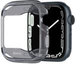  Okosóra tok - Apple Watch 7 (41 mm) okosóra tok - SPIGEN Space Crystal szürke átlátszó szilikon tok - tokgalaxis