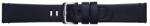Huawei Watch GT / GT2 / GT2 Pro (46 mm) okosóra szíj - Essex Belt fekete bőr szíj (22 mm szíj szélesség)