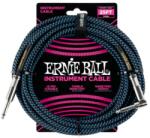 Ernie Ball 6060 Szövetkábel Fekete/Kék - hangszercenter