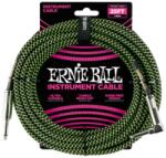 Ernie Ball 6066 Szövetkábel Fekete/Zöld