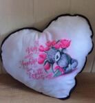  Nagy szív párna - Tulipános anya - Ajándék Anyukáknak - Anyák napi ajándék (P330)