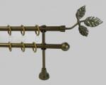  16 mm Ø Tata karnis szett, 2 soros, bronz, nyitott tartóval (240 cm)