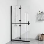 vidaXL Perete de duș walk-in pliabil 80x190 cm sticlă ESG transparentă (151181)