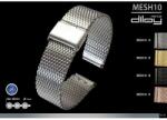  Diloy acél MESH10 óraszíj, sárga arany, 18mm