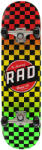 RAD Dude Crew Checkers 8" Gördeszka - Rasta Fade