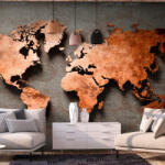Artgeist Öntapadó fotótapéta - Copper Map 196x140