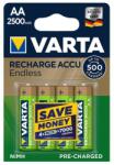 VARTA Acumulatori Varta Endless AA R6 2500mAh 1, 2V Ni-MH set 4 buc Baterie reincarcabila