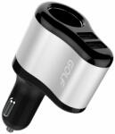 GOLF Alimentator de la auto 12-24V la 2x USB maxim 2, 1A + mufa bricheta mama negru GF-C14 Golf