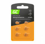 Green Cell Baterii Pentru Aparate Auditive Green Cell 13 PR48 DA13 Zinc-Aer 1.45V Set 6 buc Baterii de unica folosinta