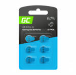 Green Cell Baterii Pentru Aparate Auditive Green Cell 675 PR44 DA675 Zinc-Aer 1.45V Set 6 Buc Baterii de unica folosinta