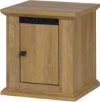 Mobikon Noptiera din mdf maro stejar grand Leon 45x40x48 cm (0000264775)