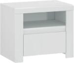 Mobikon Noptiera mdf alb lucios Lindy 60x40x51 cm (0000303559)