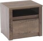 Mobikon Noptiera mdf maro stejar lefkas inchis Montana 50x43x46 cm (0000086179)