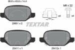 TEXTAR set placute frana, frana disc TEXTAR 2565101 - automobilus