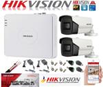 Hikvision Sistem supraveghere ultraprofesional Hikvision 2 camere 8MP 4K DVR 4 canale accesorii incluse (201901014420) - rovision