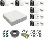 Hikvision Sistem supraveghere 6 camere Hikvision 2MP Color VU IR 40m (color noapte ) DVR 8 canale Accesorii incluse (201901014332)