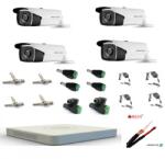 Hikvision Kit complet 4 camere supraveghere exterior full hd Hikvision 1080P 80 m IR (201801014793) - rovision