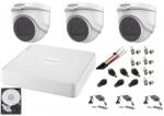 Hikvision Sistem supraveghere interior audio-video Hikvision 3 camere Turbo HD 2MP DVR 4 canale, HDD 500GB (201901014766)
