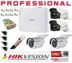 Hikvision Kit supraveghere 4 camere Hikvision 2MP 2 camere IR40m si 2 Camere IR 20m , cu accesorii (201901014291) - rovision