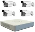 Hikvision Kit sistem 4 camere supraveghere exterior 5MP TURBOHD HIKVISION 40 m IR DVR Hikvision H265 (201801014812)