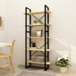 vidaXL Bibliotecă cu 5 rafturi, 80x30x175 cm, lemn masiv de pin (3081993) Biblioteca