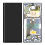 Samsung N970 Galaxy Note 10 LCD Kijelző+Érintőüveg+Keret, Aura Glow (GH82-20817C, GH82-20818C) Gyári, Service Pack