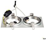 SLV NEW TRIA II ES111 downlight, rectangular, AL satinat (LI111382)
