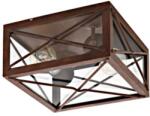 SLV Ceiling luminaire Gaudesi 2x 60W brown-antik IP44 (LI64751-)
