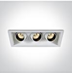 SLV Forio LED Square 3x6W 3x540lm 3000K 24° 350mA IP20 alb (LID16025)