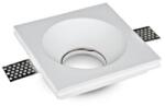 SLV Recessed spot GU10 square, plaster, white, 123x123mm (LIVT3641)