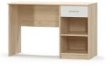 Mobikon Birou PC din mdf alb stejar sonoma Teyo 120x54x77 cm (0000237193)