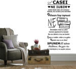  Sticker perete Regulile Casei