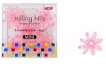 Rolling Hills Elastic- brățară pentru păr, mini, roz- transparent - Rolling Hills 5 Traceless Hair Rings Mini Transparent Pink 5 buc