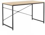 Mobikon Birou din pal natur stejar si picioare metal negru Mellora 120x60x72 cm (0000272029)