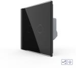LIVOLO Intrerupator Dublu Cap Scara / Cruce cu Variator si Touch LIVOLO - Serie Noua - culoare negru