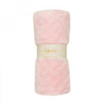 Soffi Baby takaró plüss dupla rózsaszín 75x100cm - babymax