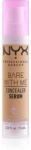 NYX Cosmetics Bare With Me Concealer Serum hidratant anticearcan 2 in 1 culoare 07 Medium 9, 6 ml