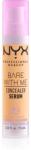 NYX Cosmetics Bare With Me Concealer Serum hidratant anticearcan 2 in 1 culoare 05 Golden 9, 6 ml