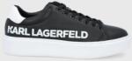 Karl Lagerfeld ghete de piele Maxi Kup culoarea negru PPYY-OBM0EI_99X