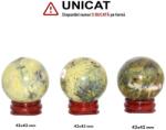  Sfera Serpentin cu Pirita Minerala Naturala - 42x43 x 42-43 mm - 1 Buc
