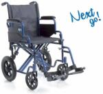Moretti Scaun cu rotile, pliabil, acționare manuală, seria NEXT GO, Moretti CP-115, albastru
