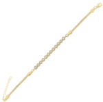 BeSpecial Bratara Infinity reglabila din argint 925 cu zirconii si lant dublu (BTU0251)