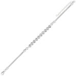 BeSpecial Bratara tennis reglabila din argint 925 cu inimioare (BTU0231)