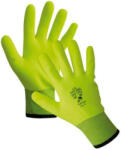 CERVA TURTUR Melegen bélelt, kötött, vízlepergető nylon munkavédelmi kesztyű, fluo sárga. Tenyéren PVC-vel mártott. Vastag béléssel és rugalmas mandzsettával (C0119001170100)