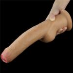 Lovetoy Dildo Clasic Cu Ventuza Necircumcis Handle Cock, Natural, 28 Cm Dildo