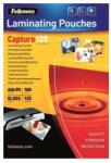 Fellowes Lamináló fólia, 60x90mm, 125 mikron, fényes, 100 db/doboz, Fellowes® (5397402) - tintasziget