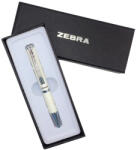 Zebra Golyóstoll metál fehér test, Zebra SLF1, írásszín kék (16352) - tintasziget