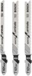 Bosch Set de 3 panze pentru ferastrau vertical sistem de prindere in T T 101 BIF (2x)- T 101 AOF - Cod producator : 2609256788 - Cod E - 2609256788 (2609256788)