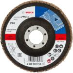 Bosch Disc de slefuire evantai X431, Standard for Metal 115 mm, 22, 23 mm, 60 - Cod producator : 2608603713 - Cod EAN : 3165140756938 - 2608603713 (2608603713)